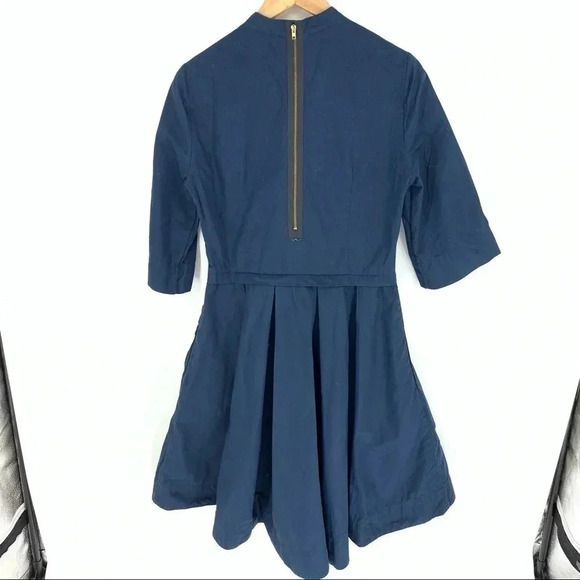 Band of Outsiders Navy Shirt Dress - Picture 2 of 9